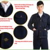 Bộ quần áo chống nóng vải giả bò loại thường - quan ao bao ho khuya cai