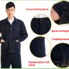 Bộ quần áo chống nóng vải giả bò loại thường - quan ao bao ho khuya cai 2