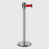 Rào chắn phân cách cột inox màu đỏ loại 5m - rao chan coc tieu inox 1 1