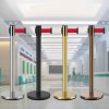 Rào chắn phân cách cột inox màu đỏ loại 2m - rao chan coc tieu inox 2