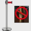 Rào chắn phân cách cột inox màu đỏ loại 2m - rao chan coc tieu inox 6