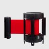 Rào chắn phân cách cột inox màu đỏ loại 2m - rao chan coc tieu inox 7