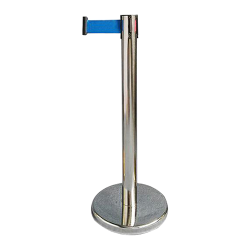 Rào chắn phân cách cột inox màu đỏ loại 2m - rao chan coc tieu inox 9