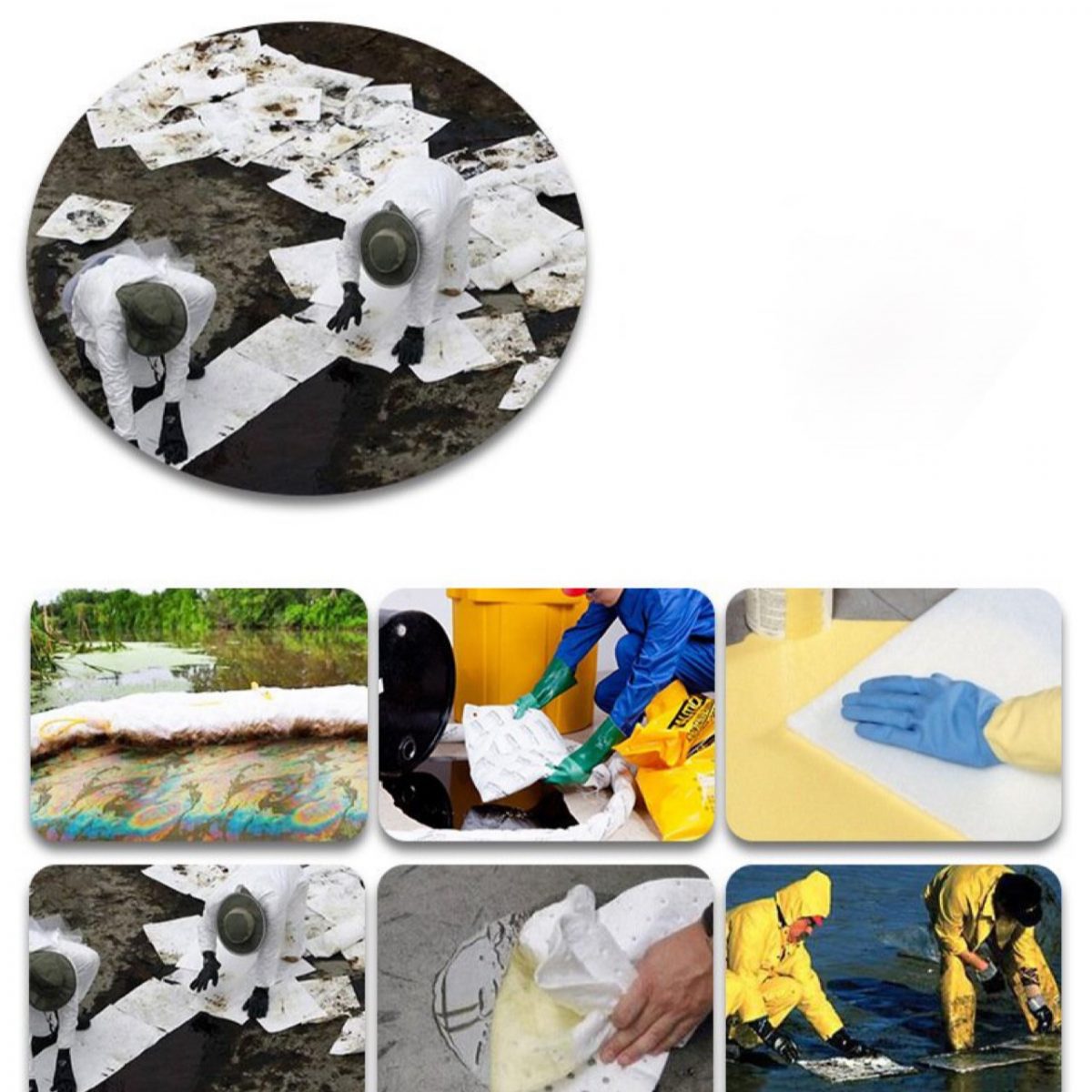 Tấm bông thấm dầu xử lý ô nhiễm dầu công nghiệp, nỉ thấm dầu, ô nhiễm dầu công nghiệp xử lý khẩn cấp sự cố tràn dầu, tấm bông thấm dầu - tam tham dau 10