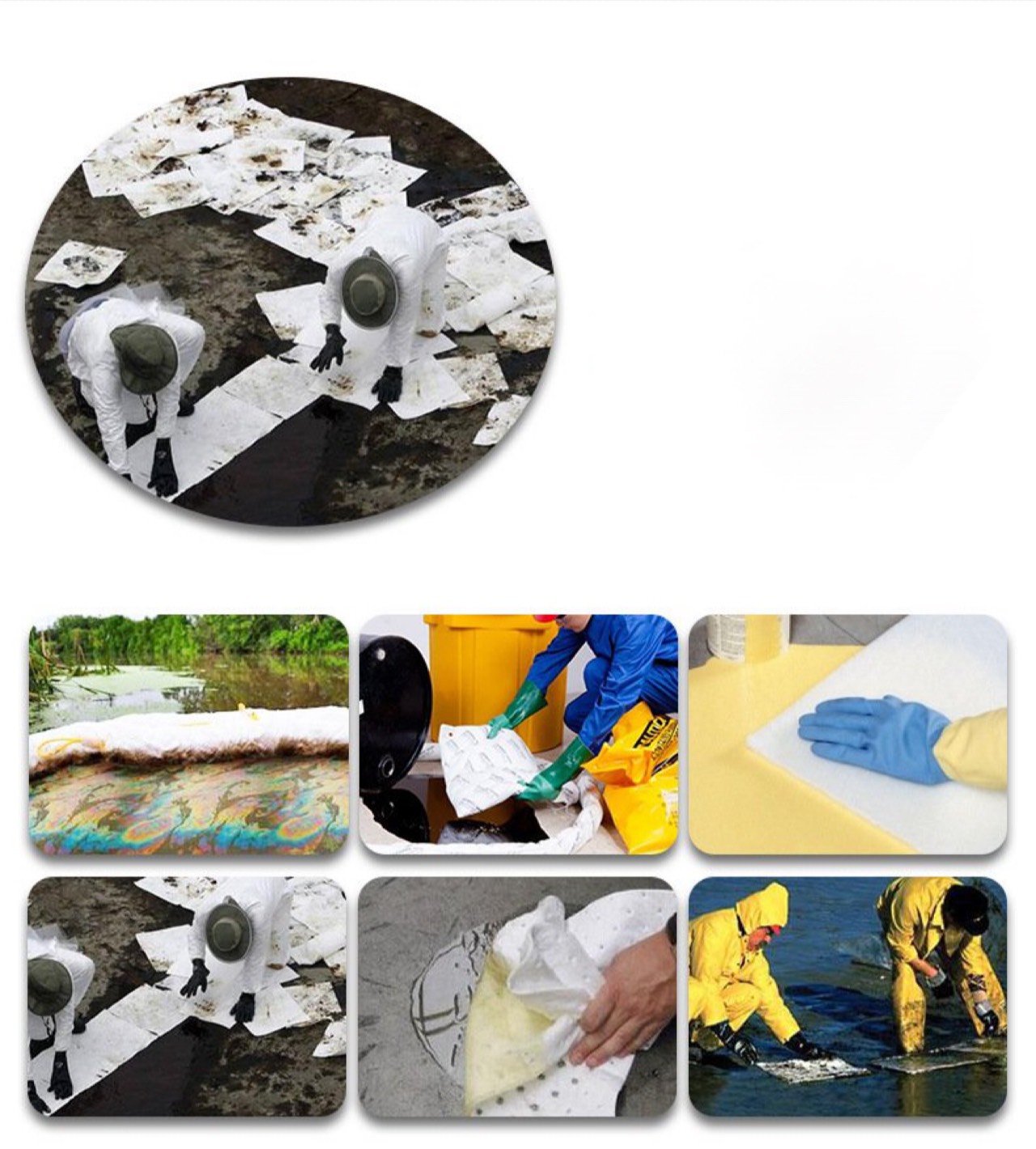 Tấm bông thấm dầu xử lý ô nhiễm dầu công nghiệp, nỉ thấm dầu, ô nhiễm dầu công nghiệp xử lý khẩn cấp sự cố tràn dầu, tấm bông thấm dầu - tam tham dau 10