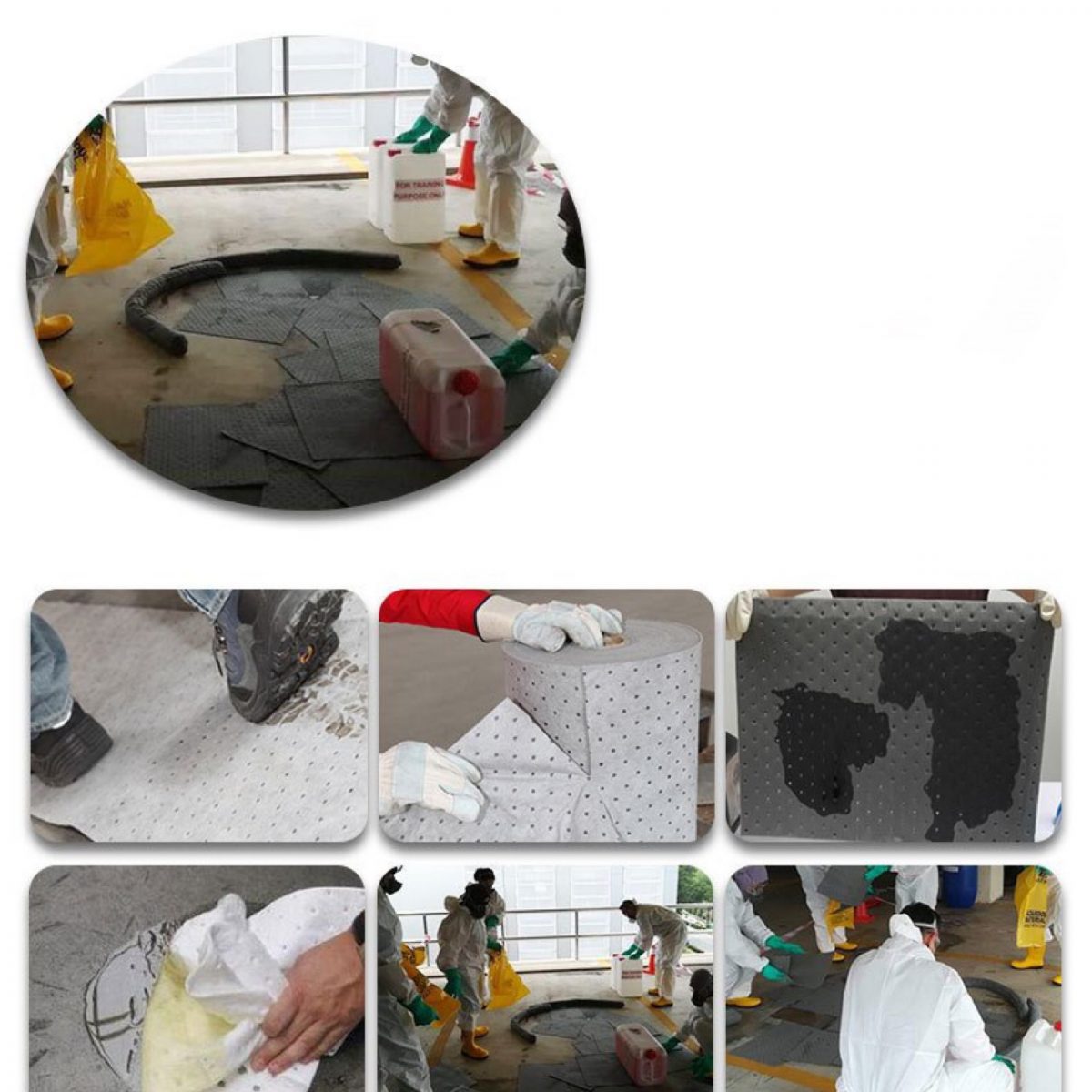 Tấm bông thấm dầu xử lý ô nhiễm dầu công nghiệp, nỉ thấm dầu, ô nhiễm dầu công nghiệp xử lý khẩn cấp sự cố tràn dầu, tấm bông thấm dầu - tam tham dau 7