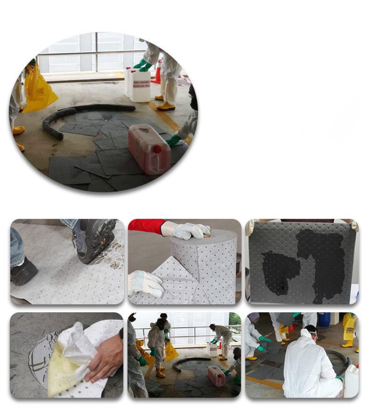 Tấm bông thấm dầu xử lý ô nhiễm dầu công nghiệp, nỉ thấm dầu, ô nhiễm dầu công nghiệp xử lý khẩn cấp sự cố tràn dầu, tấm bông thấm dầu - tam tham dau 7