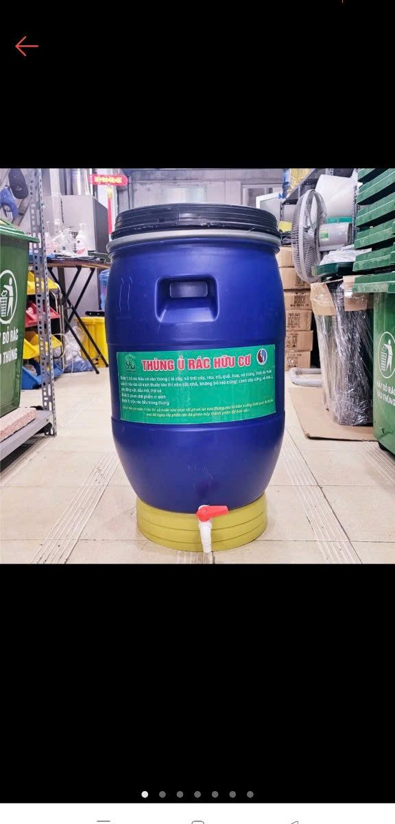 Thùng rác để ủ phân hữu cơ 120 lít (rau cỏ, vỏ hoa quả, thức ăn thừa,…) để tạo thành phân bón hữu cơ bón giúp giảm thiểu ô nhiễm môi trường giảm tổn thương hại
