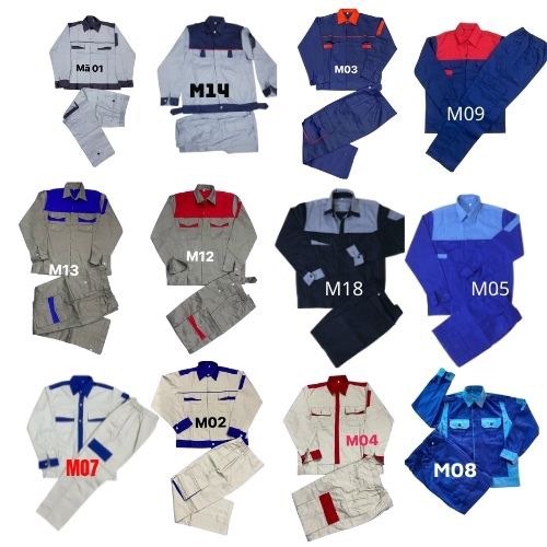 Quần áo bảo hộ M12 vải kaki liên doanh đẹp loại 1 - tong 4