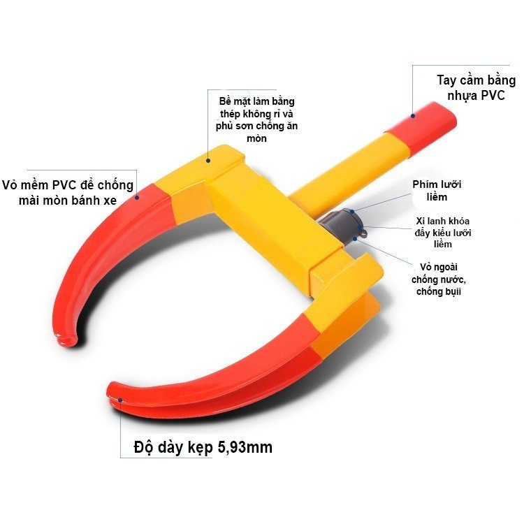 Khóa Bánh Xe Ô Tô chống trộm Mã 002 an toà , tiện lợi, gọn gàng - z4238987124654 ccd82d07ac93f7c9e72ea44895ef6a95