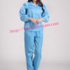 quan ao bao ho lao dong dai tay khoa keo mau xanh 1