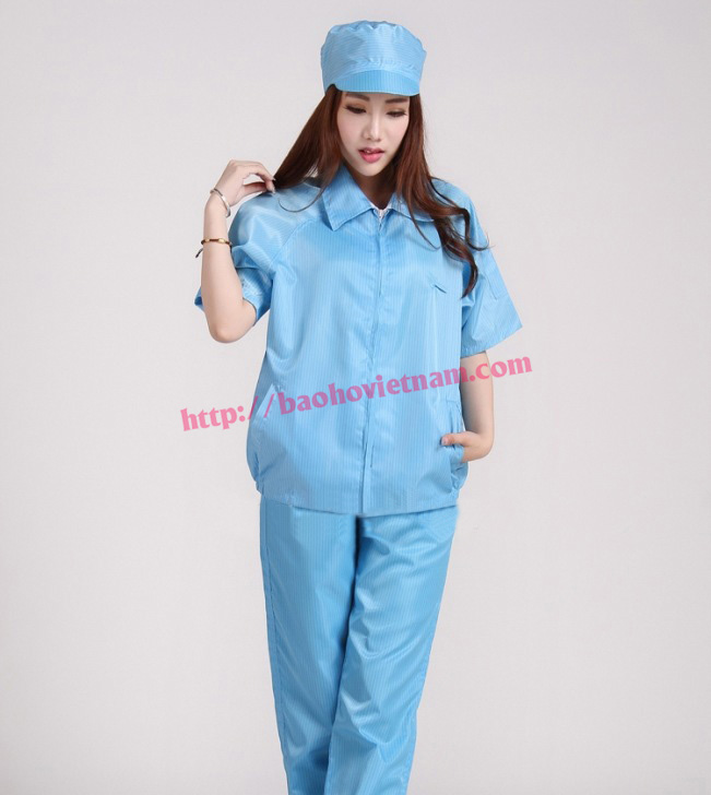 quan ao chong tinh dien coc tay mau xanh khoa keo cover