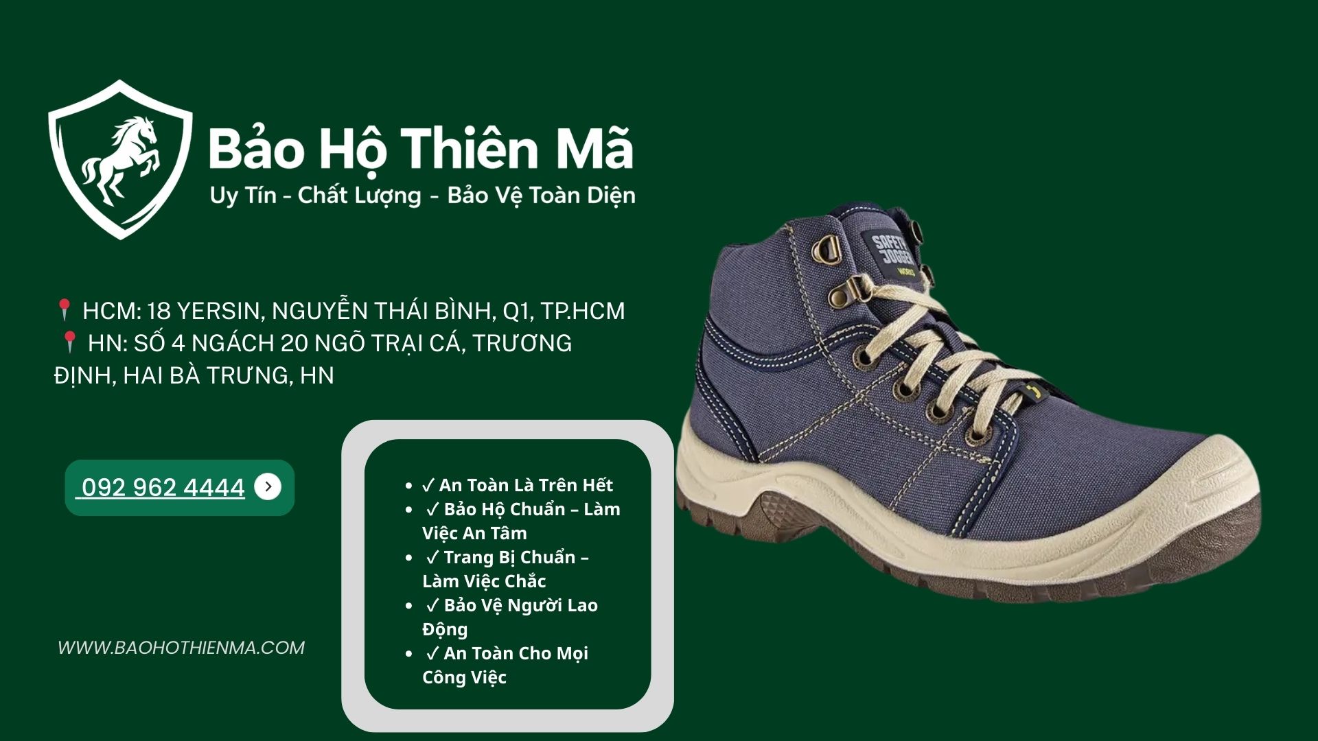 Để đảm bảo an toàn khi làm việc, người dùng nên lựa chọn giày bảo hộ lao động chất lượng phù hợp với môi trường làm việc và ngân sách của mình.