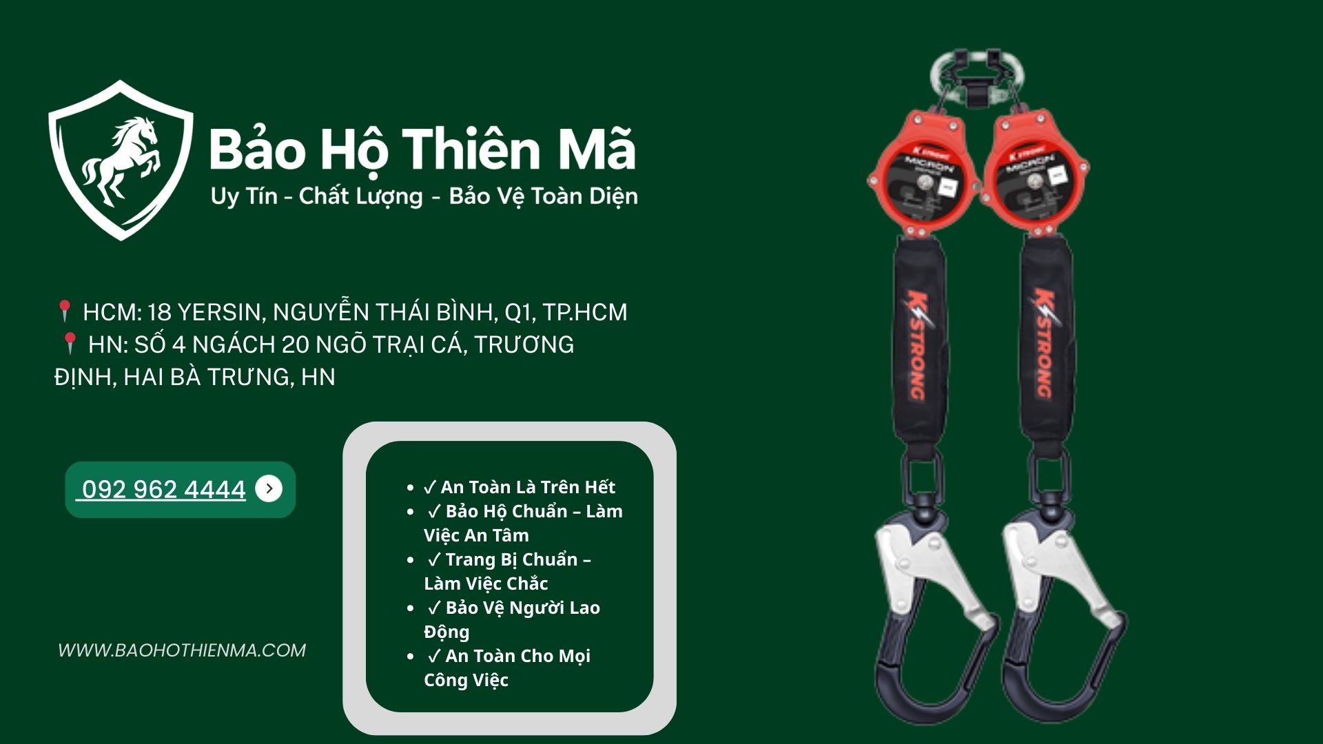 Để đảm bảo chất lượng và độ an toàn, người dùng nên lựa chọn các đơn vị cung cấp thiết bị bảo hộ lao động uy tín.