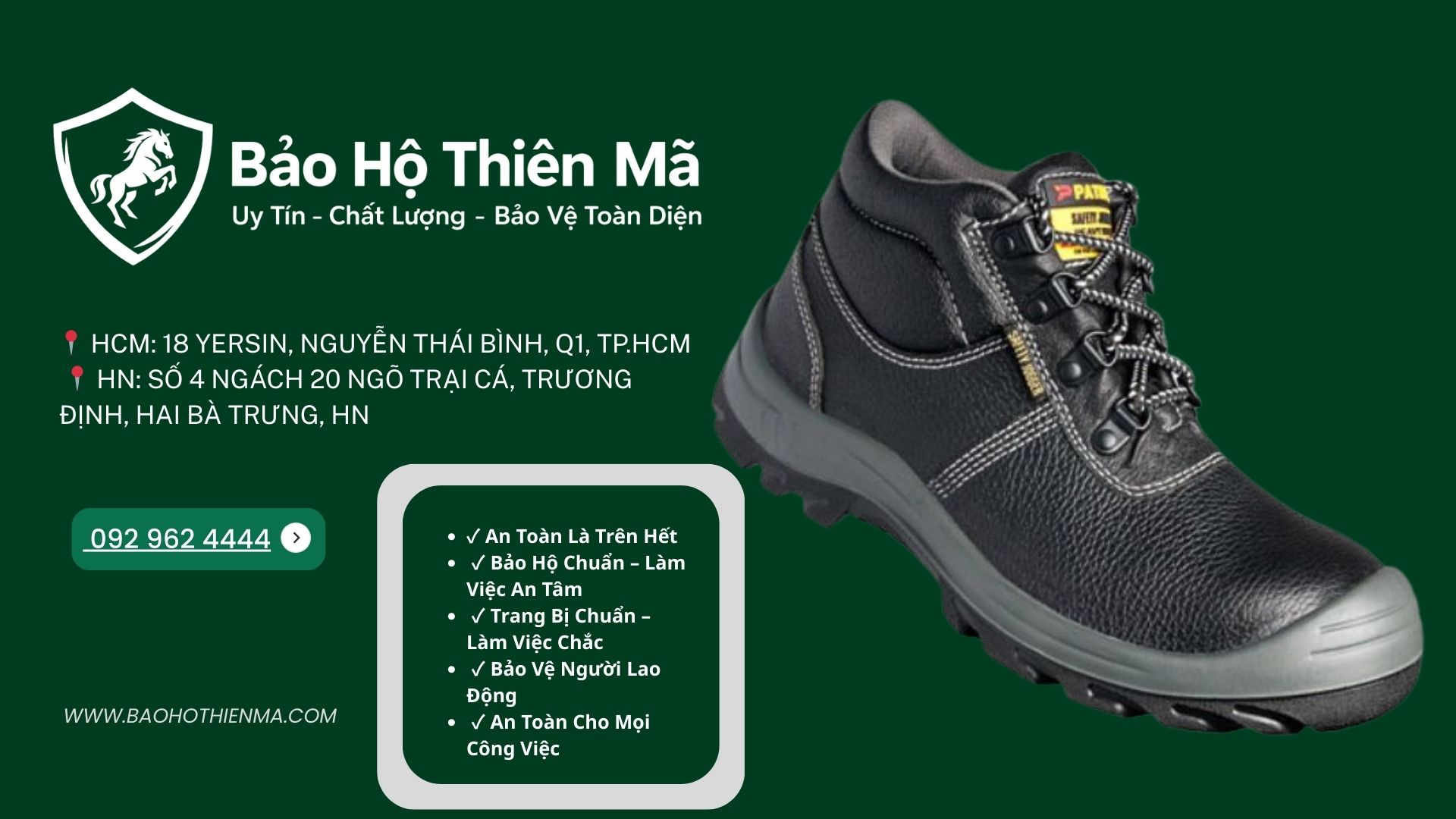 Để đảm bảo chất lượng và độ an toàn, người dùng nên lựa chọn đơn vị cung cấp thiết bị bảo hộ uy tín.