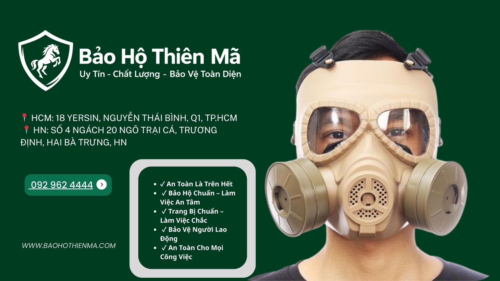 Trang bị đúng mặt nạ bảo hộ hô hấp là bước quan trọng trong việc xây dựng môi trường làm việc an toàn và chuyên nghiệp.