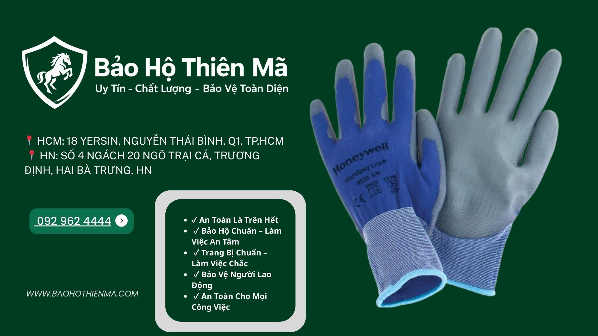 Găng tay bảo hộ lao động cần vừa vặn với tay để đảm bảo thao tác chính xác và tạo cảm giác thoải mái khi làm việc.