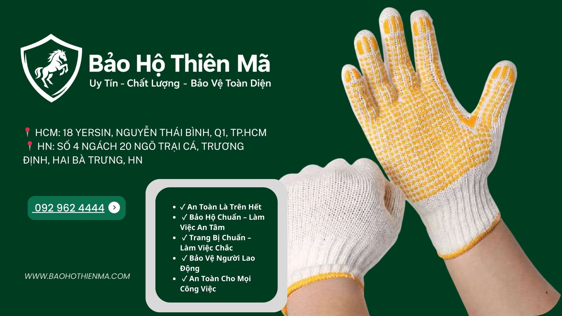 Găng tay bảo hộ lao động là trang bị quan trọng giúp bảo vệ đôi tay của người lao động trong nhiều ngành nghề khác nhau.