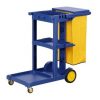 Xe Dọn Vệ Sinh 3 Tầng Màu Xanh Có Nắp Đậy - 3TXANH