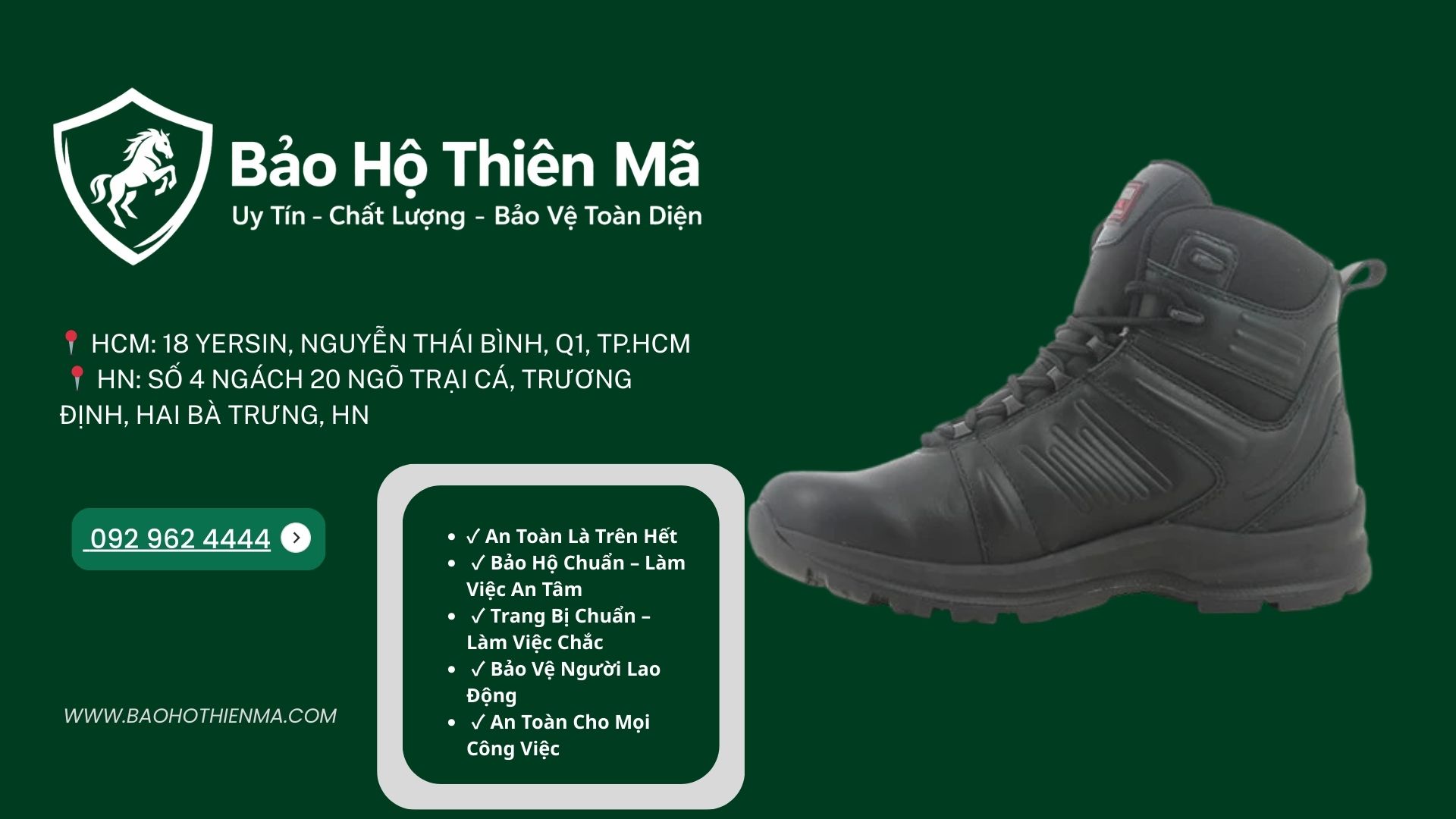 Việc lựa chọn giày bảo hộ lao động chất lượng không chỉ giúp bảo vệ người lao động mà còn góp phần nâng cao hiệu quả và an toàn trong công việc.