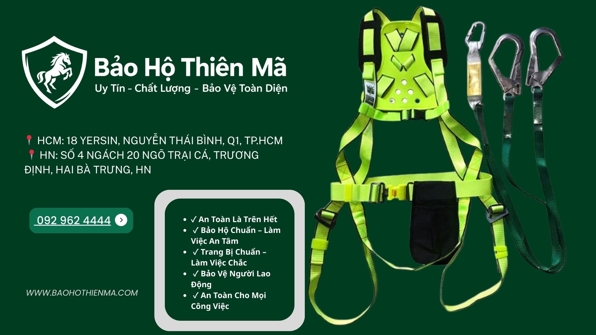 Để đảm bảo chất lượng và độ an toàn, người dùng nên lựa chọn các đơn vị cung cấp thiết bị bảo hộ lao động uy tín.