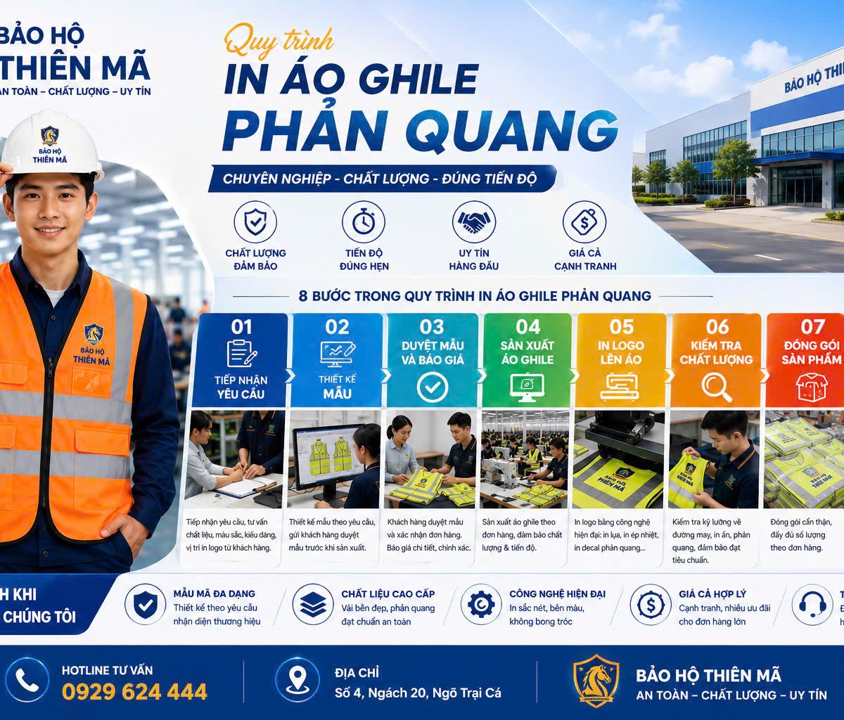 Đặt may áo gile bảo hộ lao động giá rẻ tại Hà Nội: hướng dẫn cho doanh nghiệp