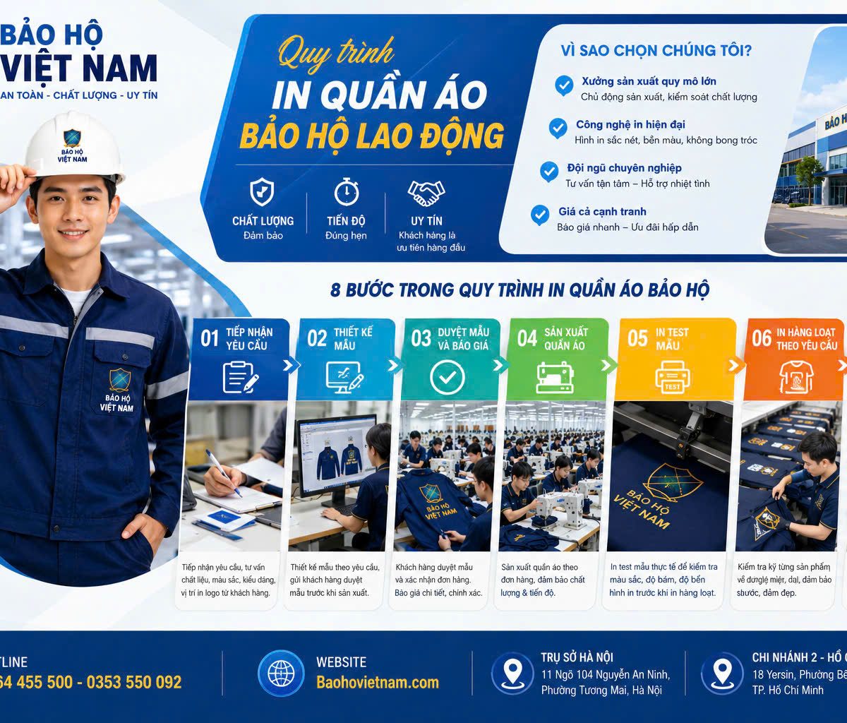 Vật liệu vải quần áo bảo hộ công nhân xây dựng nên chọn: hướng dẫn thực tế