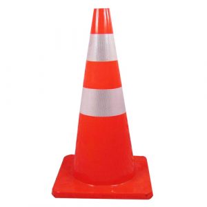 Cọc tiêu nhựa mềm PVC cao 70cm có tay cầm - Coc tieu nhua mem PVC cao 70cm